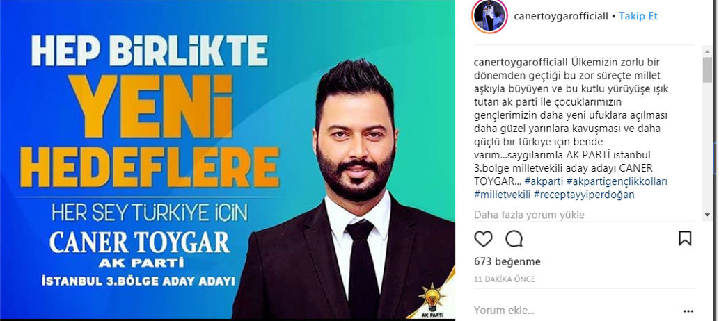 Caner Toygar, AK Parti'den milletvekili aday adayı oldu - Resim: 1