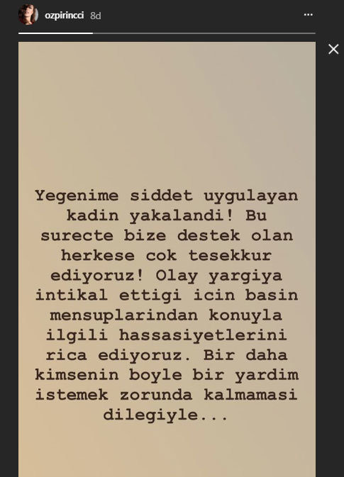 Özge Özpirinçci'nin yeğenine şiddet uygulayan bakıcı yakalandı - Resim: 1