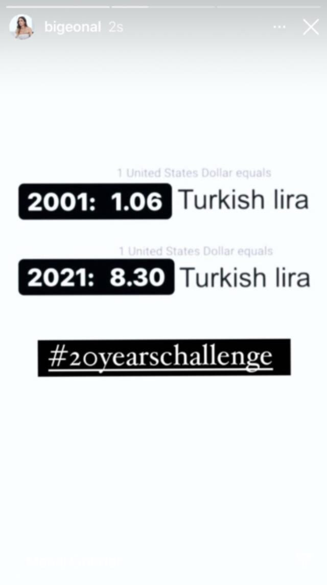 20'li Yaşlar Akımına Bige Önal'dan Dolar Kurlu Paylaşım! - Resim: 1