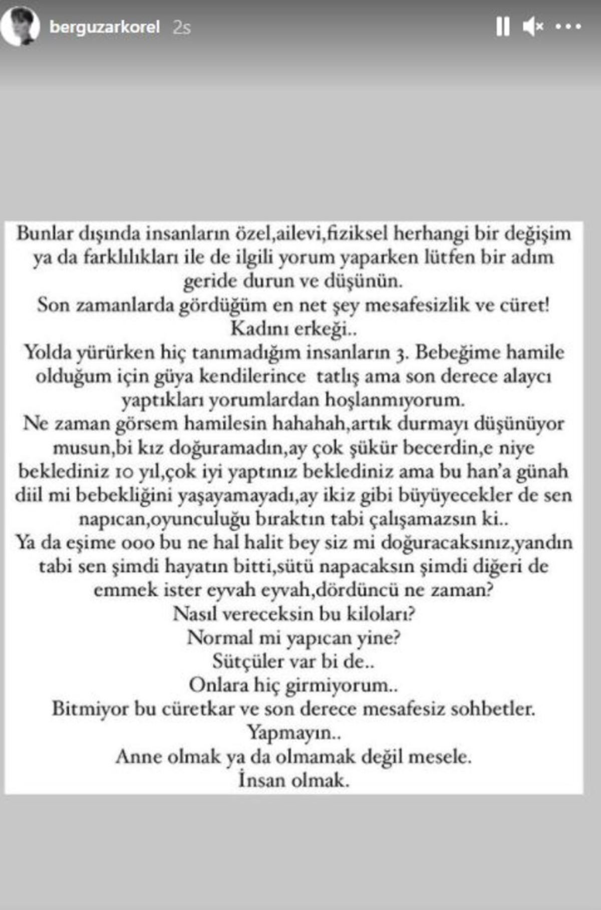 Bergüzar Korel'den Kendisine Gelen Yorumlara Sert Tepki - Resim: 1