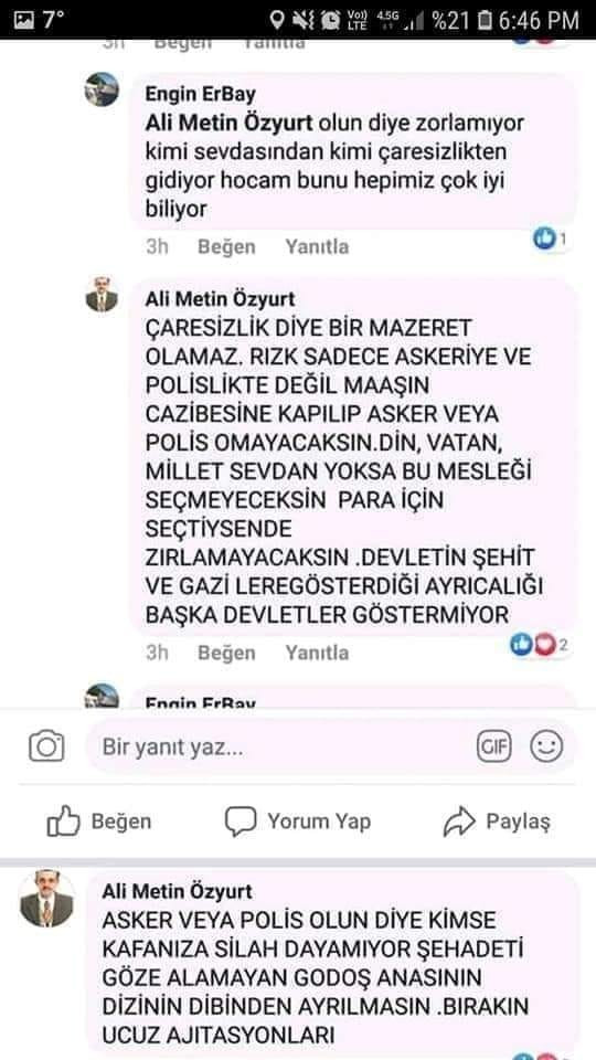 İmamdan şehitler için skandal paylaşım - Resim: 1