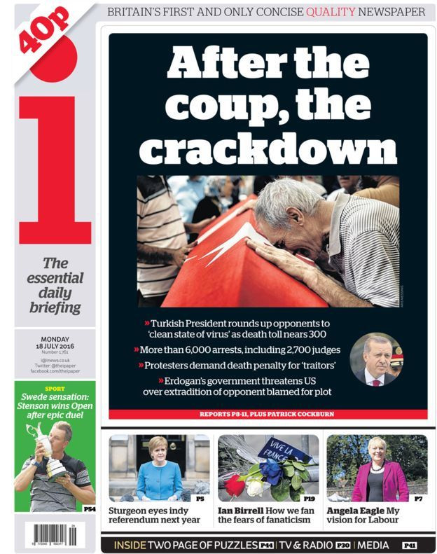 Darbe girişimi İngiltere'de manşetlerde: Darbeciler tasfiye ediliyor! - Resim: 3