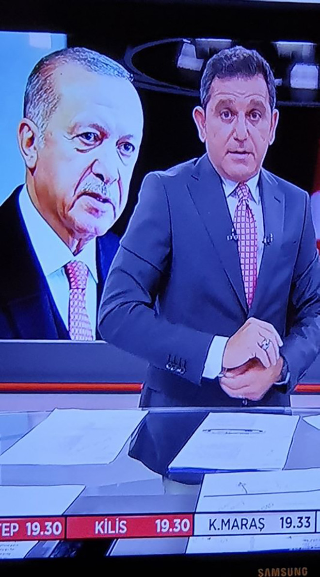 Fatih Portakal ve Erdoğan'ın kravatları sosyal medyayı salladı - Resim: 1