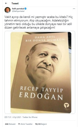 Fatih Portakal'dan Erdoğan'ın Kitabına Flaş Yorum: Kendi mi Yazdı Acaba? - Resim: 1