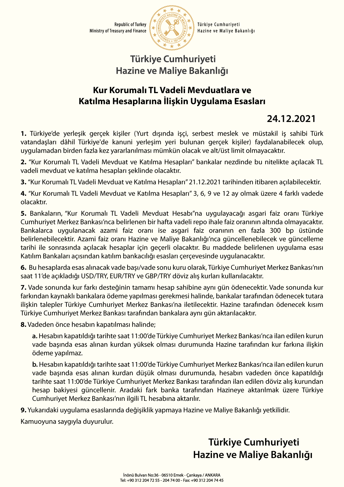 Bir Kişi Kaç Tane Kur Korumalı TL Vadeli Mevduat Hesabı Açabilir? - Resim: 1