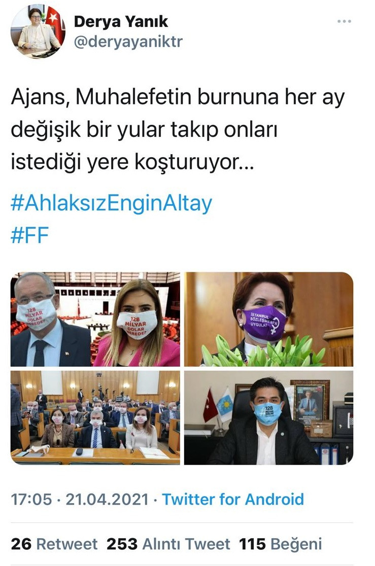 Engin Altay'ı Hedef Alan Bakan Yanık Paylaşımını Sildi - Resim: 1