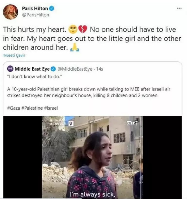 Paris Hilton'dan Şaşırtan Dönüş! Filistin'e Destek Paylaşımını Sildi - Resim: 1