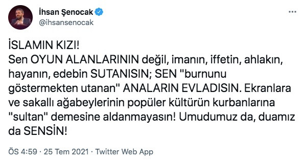 İlahiyatçı İhsan Şenocak Filenin Sultanları'nı Hedef Aldı - Resim: 1
