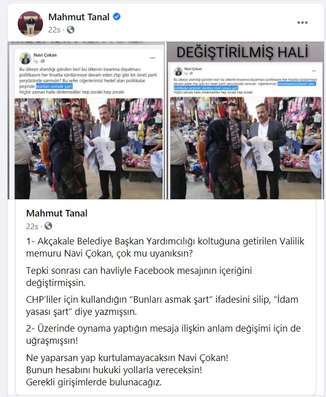 CHP'lilerin İdamını İsteyen AKP'li Çokan Hesabını Kapattı - Resim: 1