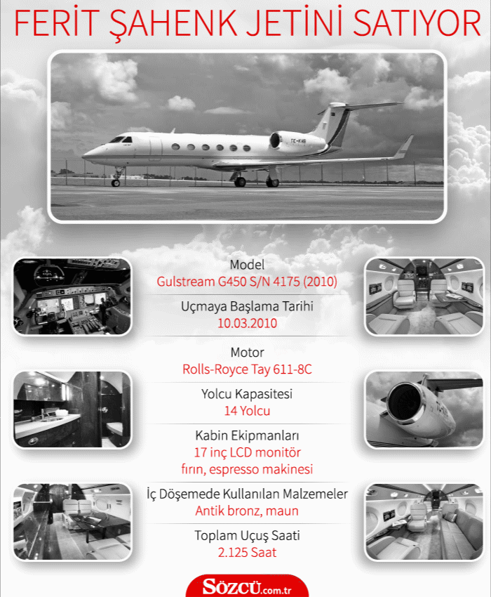 Ferit Şahenk sattıkça satıyor: Şimdi de özel jetini satılığa çıkardı - Resim: 1