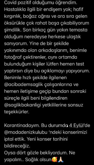 Defne Samyeli Koronavirüs'e Yakalandı - Resim: 1