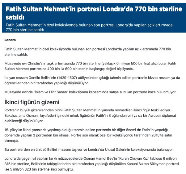 AA'dan İBB'ye Fatih Sultan Mehmet portresi sansürü! - Resim: 1