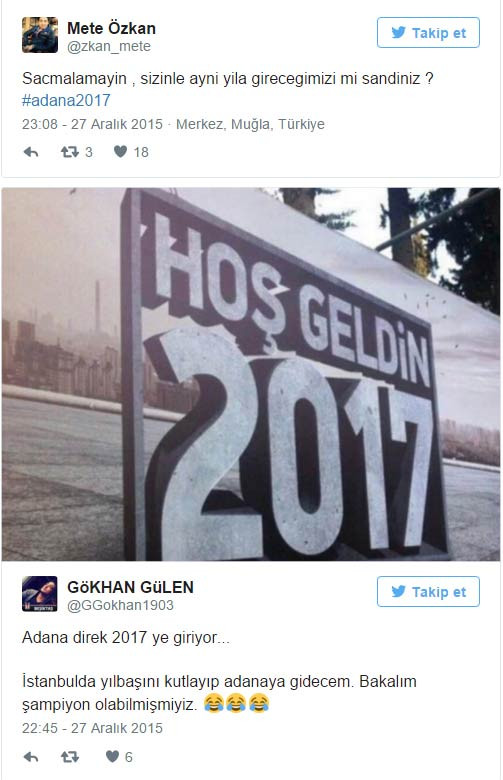 Dünya 2016'ya, Adana 2017'ye giriyor! - Resim: 2
