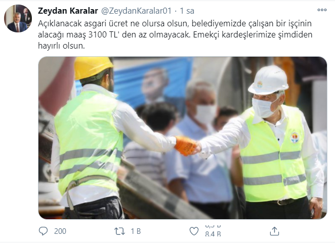 Adana Büyükşehir Belediyesi çalışanlarına asgari ücreti duyurdu - Resim: 1