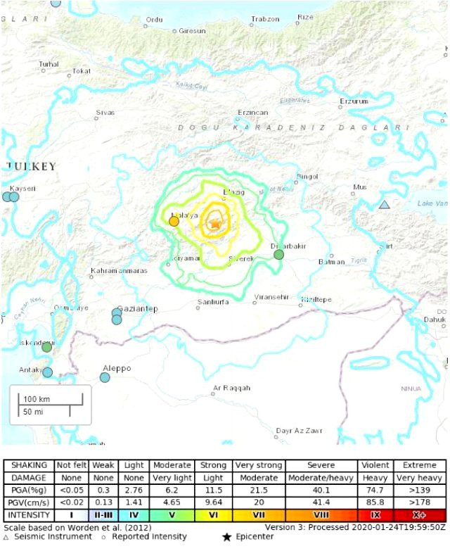 Türkiye'yi sarsan deprem sonrası ABD'den korkutan harita! - Resim: 1