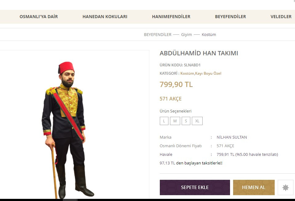 Nilhan Osmanoğlu'ndan 800 liraya Abdülhamid Han takımı - Resim: 1