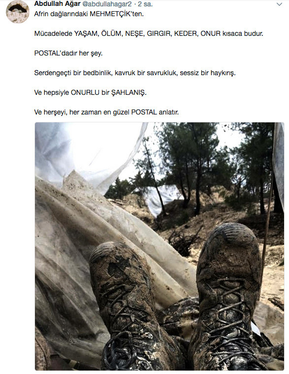 Afrin'deki askerin postalı sosyal medyayı salladı - Resim: 1