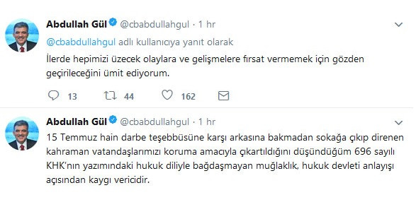 Abdullah Gül'e AKP'den en sert yanıt: Erdoğan'a ateş etmekten vazgeçin - Resim: 1