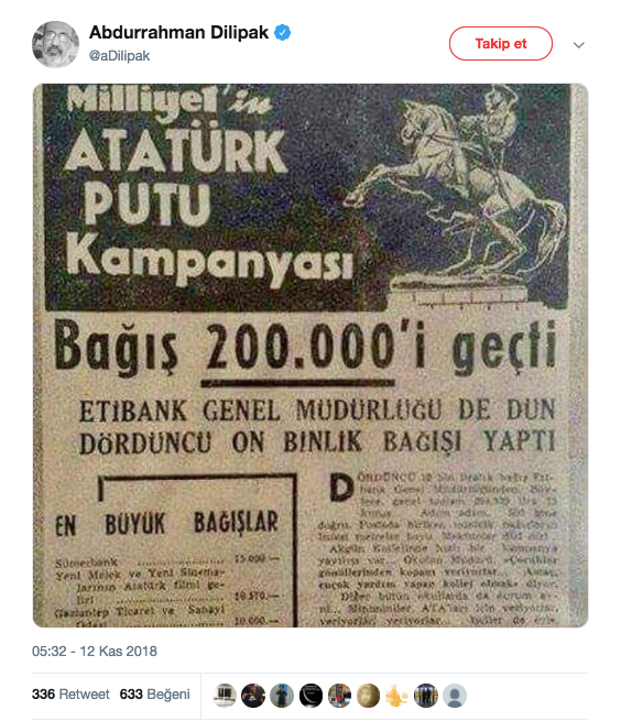 Sosyal medyayı karıştıran Atatürk putu afişinin aslı ne? - Resim: 1