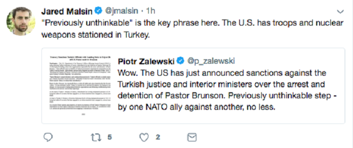 Dünya ABD yaptırımlarını konuşuyor: ABD nükleer silahları Türkiye'de - Resim: 1