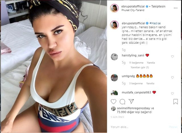 Ebru Polat fotoğrafını dudağından öptü: Bir dal alsam yine dudaklarından - Resim: 2