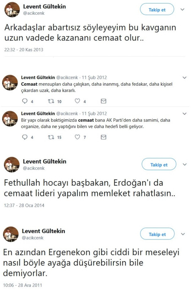 Levent Gültekin'in AKP ve FETÖ'yü öven tweetleri sosyal medyayı salladı - Resim: 2
