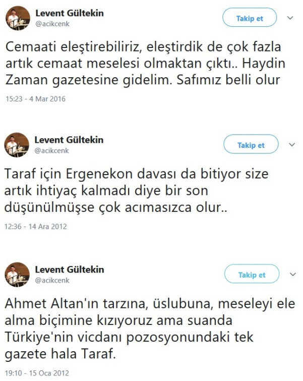 Levent Gültekin'in AKP ve FETÖ'yü öven tweetleri sosyal medyayı salladı - Resim: 3