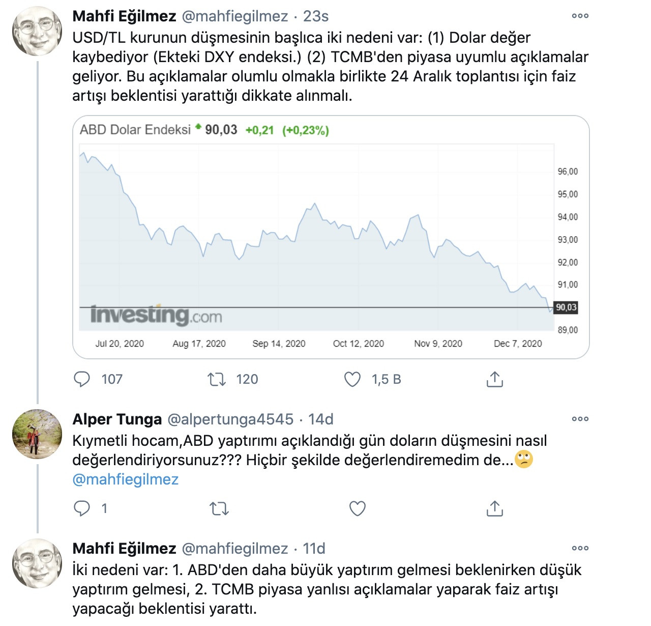 Ekonomist Mahfi Eğilmez: Doların düşüşünün iki nedeni var - Resim: 1