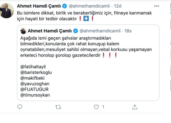 AKP’li Yeliz Ahmet Hamdi Çamlı gazetecilere horolop şorolop dedi - Resim: 1