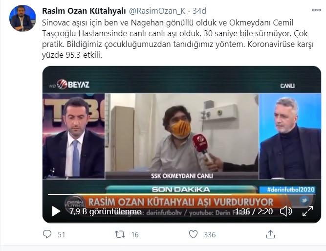 Nagehan Alçı ve ROK canlı yayında aşı oldu - Resim: 1