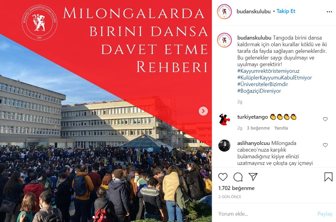 Melih Bulu'ya Bir Tepki De Boğaziçi Üniversitesi Dans Kulübünden - Resim: 1