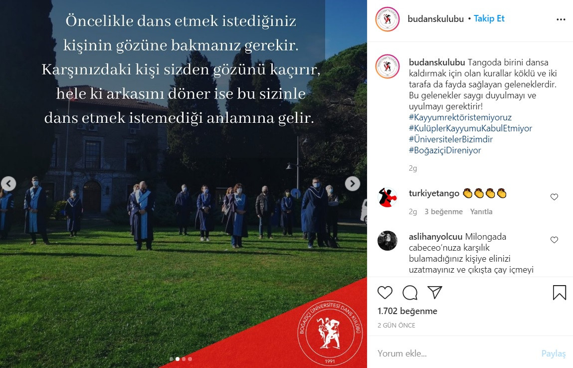Melih Bulu'ya Bir Tepki De Boğaziçi Üniversitesi Dans Kulübünden - Resim: 2