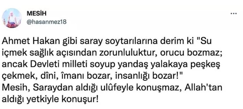 Hasan Mezarcı'dan Ahmet Hakan'a Saray Soytarısı Yorumu - Resim: 1