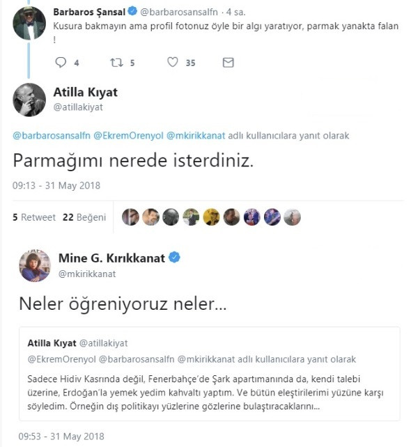 Atilla Kıyat ile Mine Kırıkkanat arasında sert tartışma: Parmağımı nerede isterdiniz? - Resim: 2