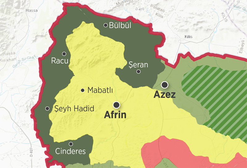 Afrin'in ne kadarı alındı? İşte son durum haritası - Resim: 2
