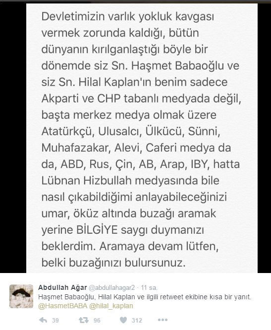 Abdullah Ağar'ın Uğur Dündar'a konuşması olay oldu - Resim: 2