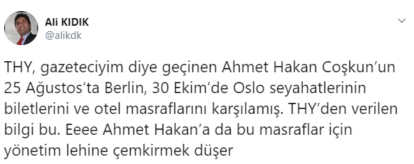 Ahmet Hakan’a THY kıyağı iddiası! - Resim: 1