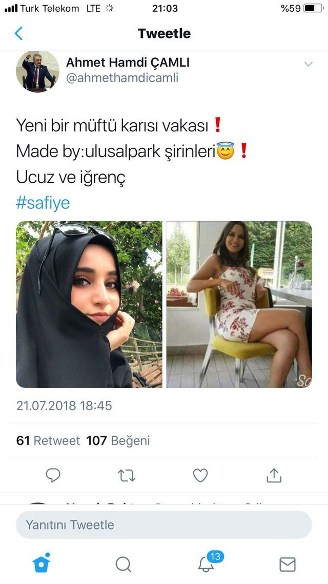 AK Partili Ahmet Hamdi Çamlı önce yazdı sonra sildi: Safiye rezilliği CHP bağlantılı gözüküyor - Resim: 1