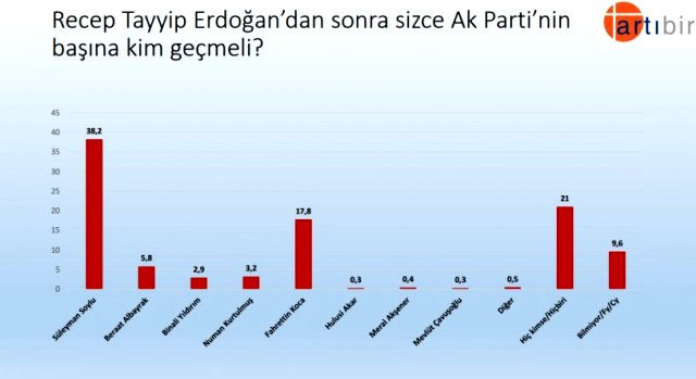AKP seçmenine soruldu: Erdoğan'dan sonra partinin başına kim geçsin? - Resim: 1