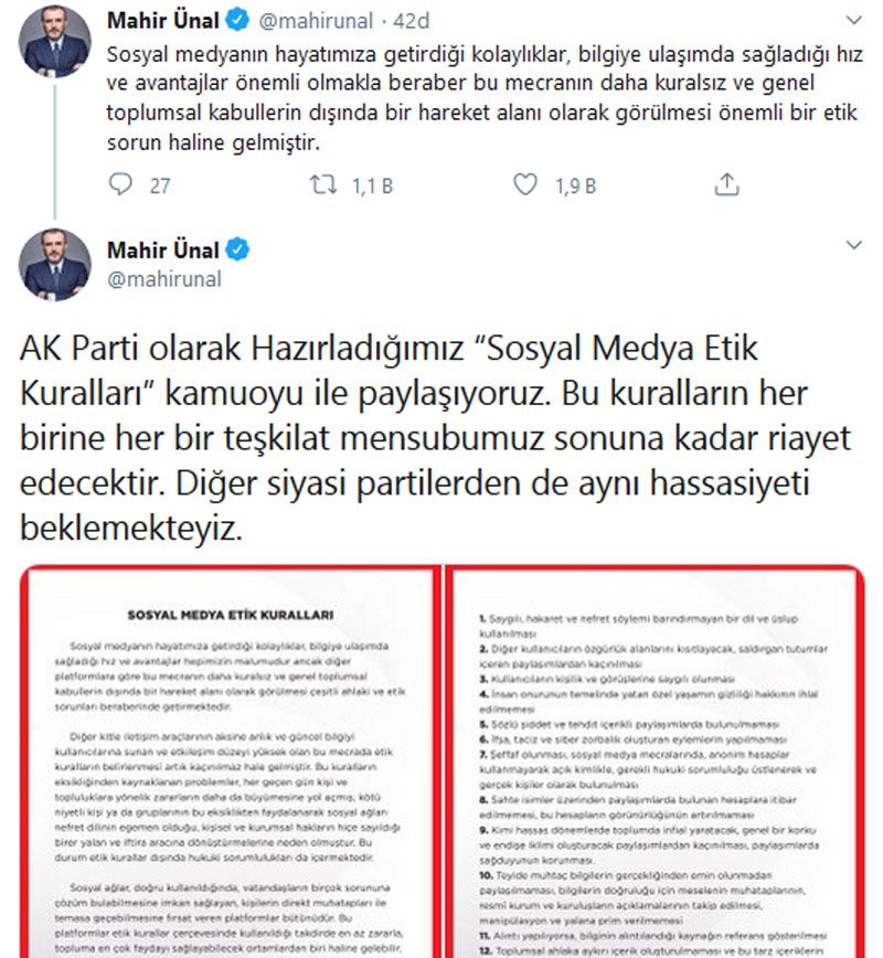 AKP’den trollere sosyal medyada saygılı olun kılavuzu! - Resim: 1