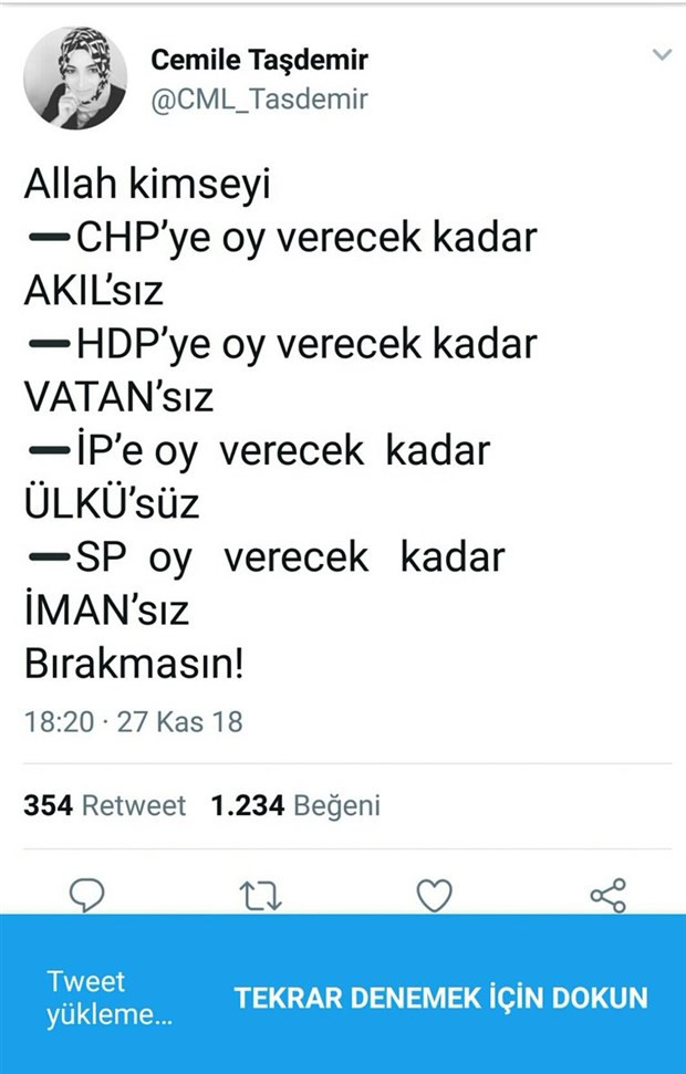 AKP'li kadın yönetici: Allah kimseyi Saadet'e oy verecek kadar imansız bırakmasın - Resim: 1