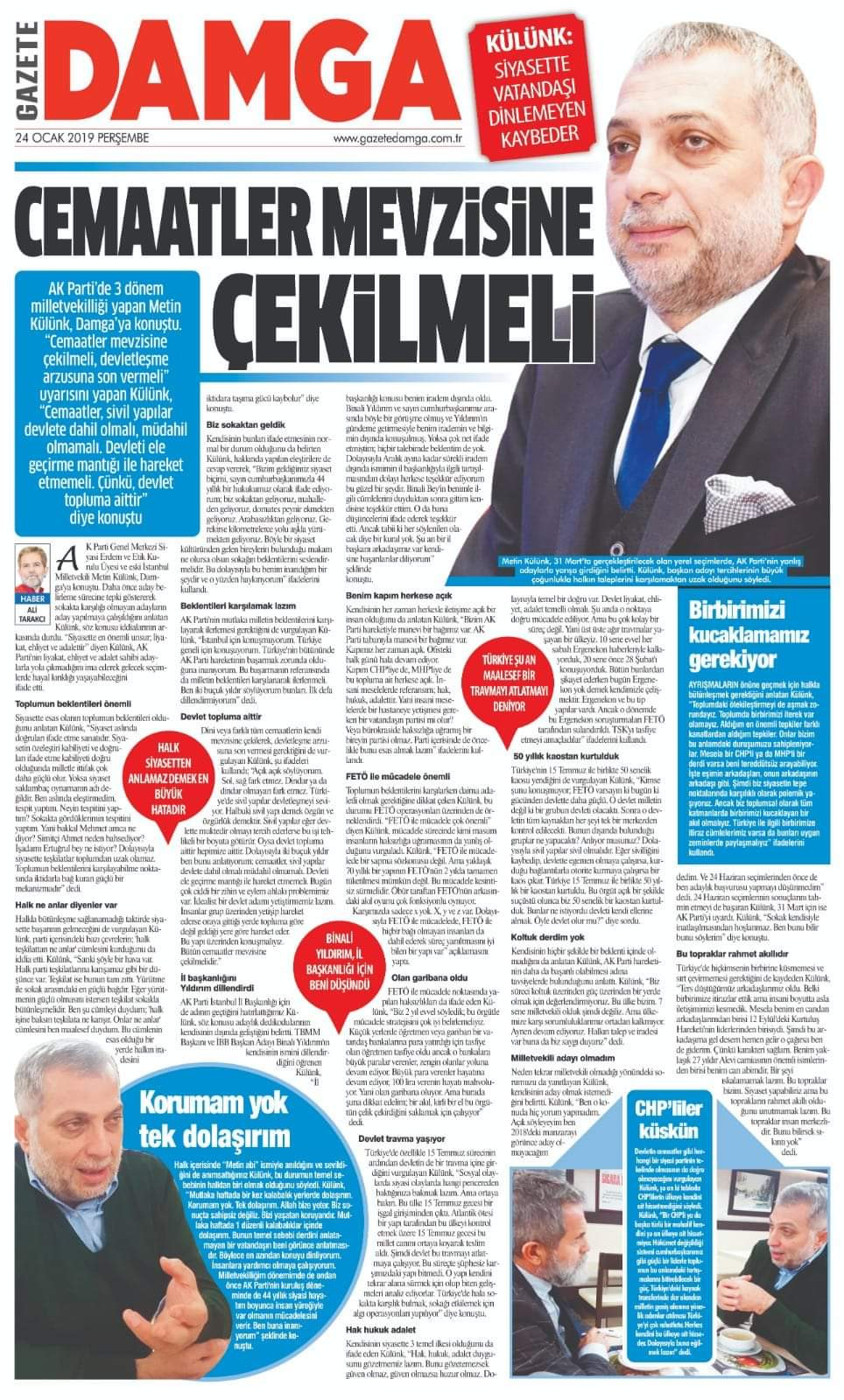 AKP'li Metin Külünk: Partimiz 31 Mart'ta hayal kırıklığı yaşayabilir - Resim: 1