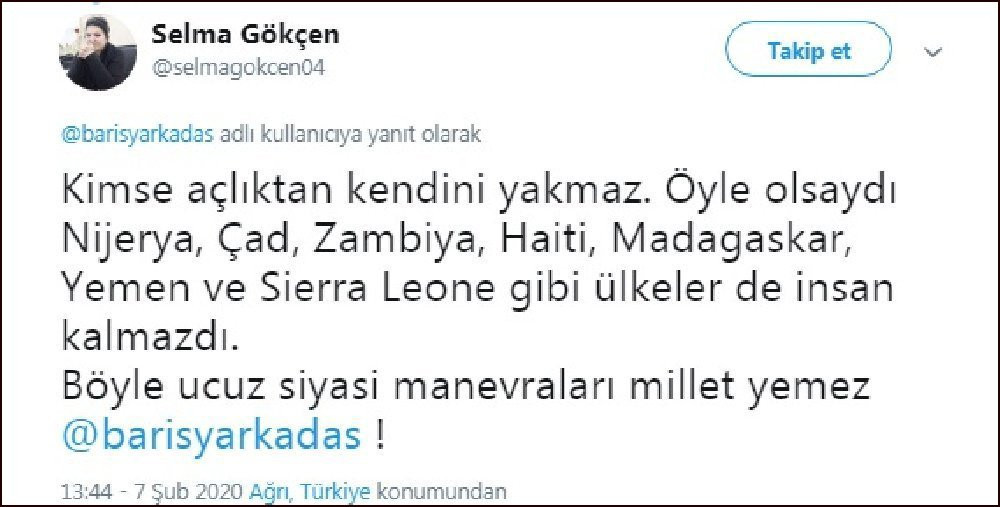 AKP’li Selma Gökçen tepkiler gelince Twitter hesabını kapattı - Resim: 1