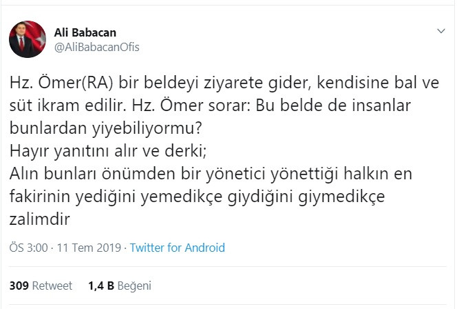 Ali Babacan'a ait denilen hesaptan dikkat çeken zalim paylaşımı - Resim: 1