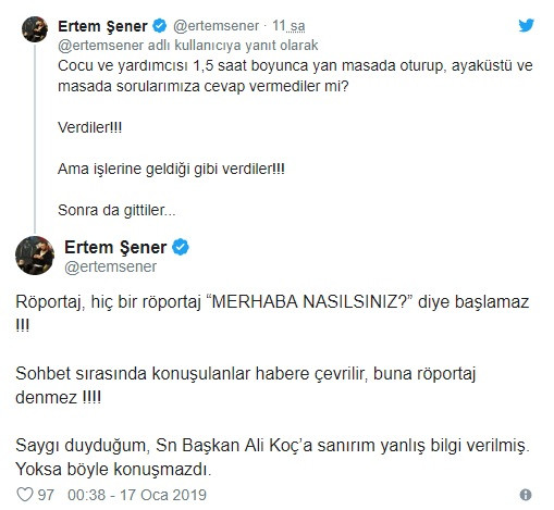 Ali Koç, Cocu ile röportaj yalanını ifşa etti, Ertem Şener'den yanıt geldi - Resim: 2