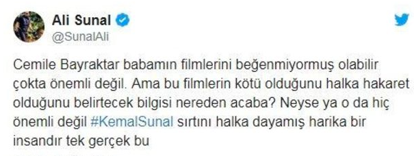 Cemile Bayraktar'dan skandal bir Kemal Sunal tweeti daha - Resim: 2