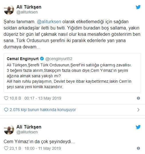 MHP'li Enginyurt'tan Ali Türkşen'e: Cem Yılmaz'ın şeyini... - Resim: 1