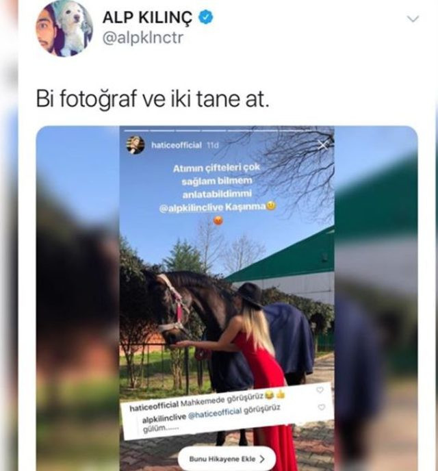 Alp Kılınç Hatice'nin atlı fotoğrafıyla dalga geçince... - Resim: 2