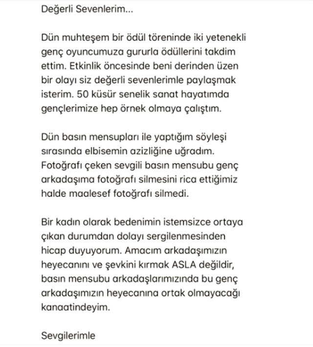 Altın Kelebek gecesinde frikik veren Nebahat Çehre sosyal medyadan isyan etti - Resim: 2