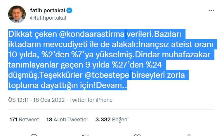Fatih Portakal'dan Erdoğan'a Teşekkür: Dayattığın... - Resim: 1